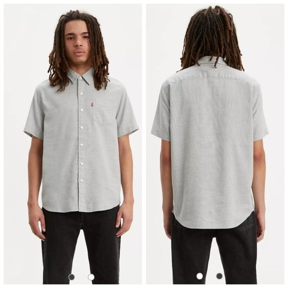 LEVI'S® MEN'S SHORT SLEEVE CLASSIC 1 POCKET STANDARD FIT SHIRT Size M - Picture 1 of 13